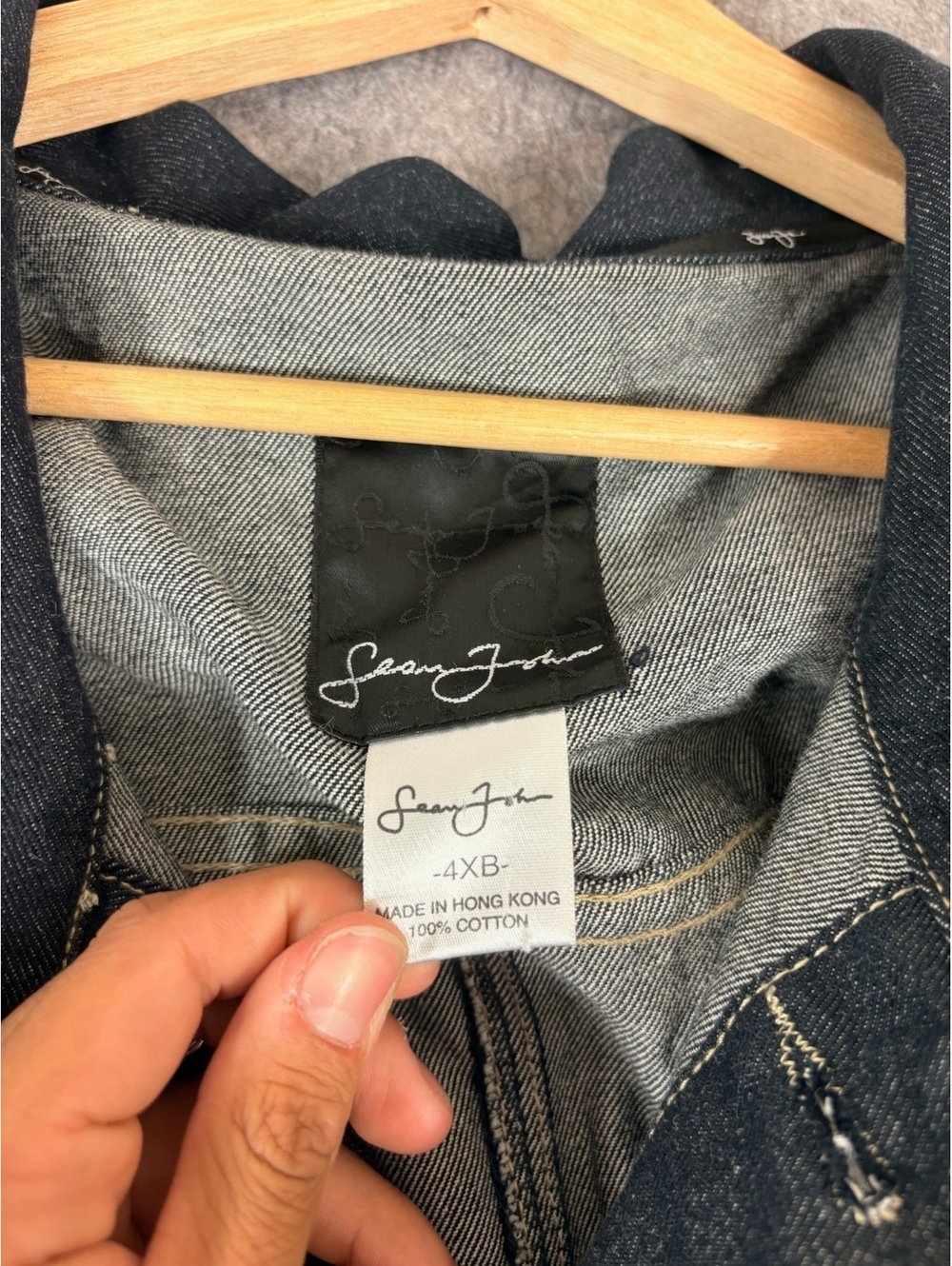 Vintage Sean John dark denim jacket size 4xl - Picture 8 of 11